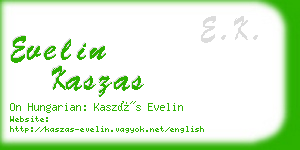 evelin kaszas business card